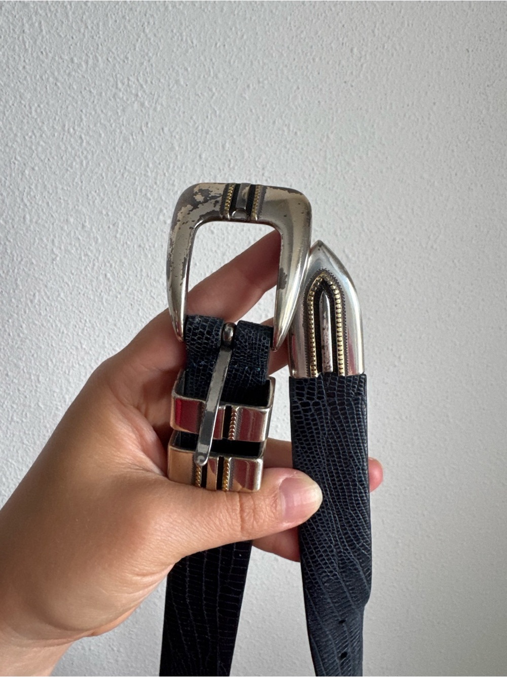 Navy Western Belt